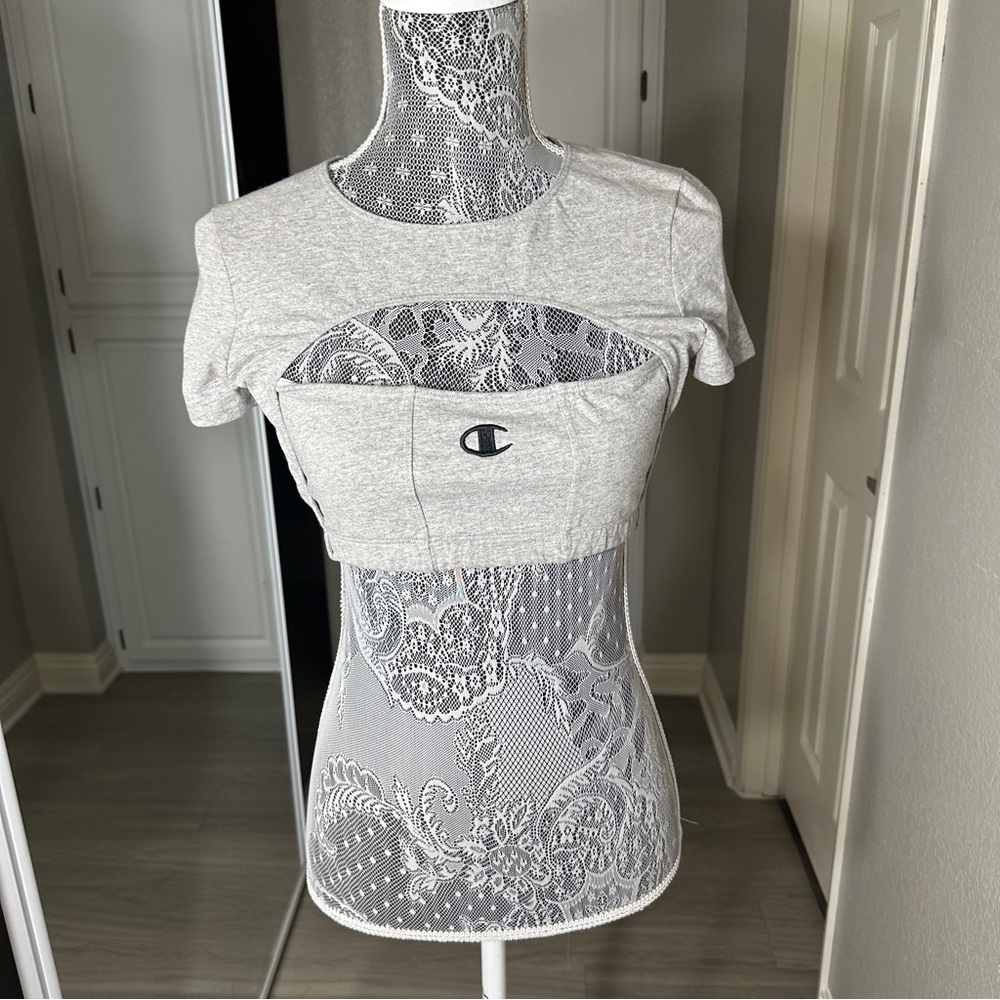 Vintage Champion Crop Top